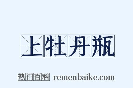 上牡丹瓶是什么意思的图片